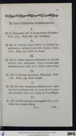 In hoc volumine continentur.
