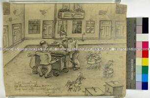 Karikatur aus der Gründungsphase der DDR