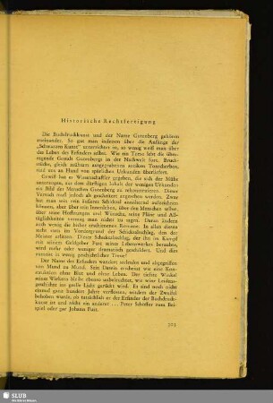 Historische Rechtfertigung