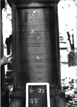 Grabstein A II/6/23 (Detailaufnahme)
