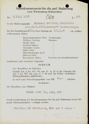 Widmann, Gottlob