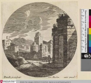 [Stadtlandschaft mit zwei Männern]