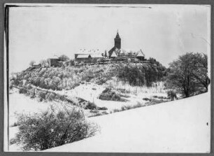 Die Leuchtenburg im Winter : Blick zur Leuchtenburg. Winteraufnahme