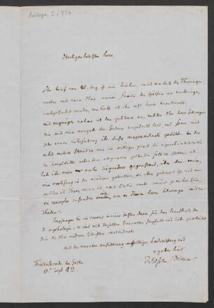Brief an Karl Simrock : 10.09.1852
