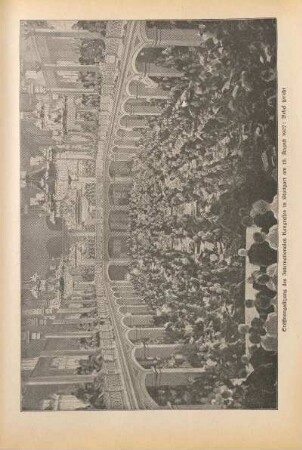 Eröffnungssitzung des Internationalen Kongresses in Stuttgart am 18. August 1907: Bebel spricht