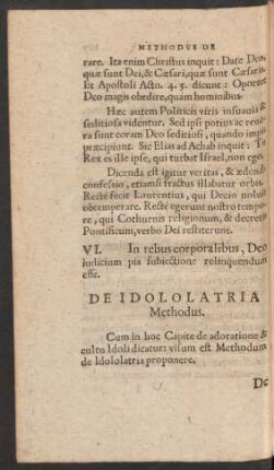 De Idololatria Methodus.