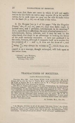 Transactions of societies.