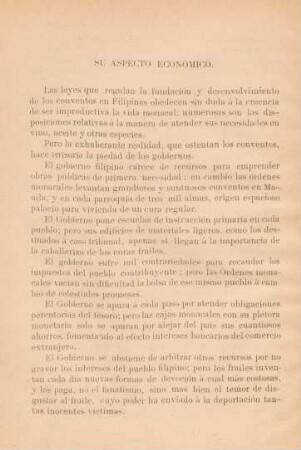 Su aspecto económico