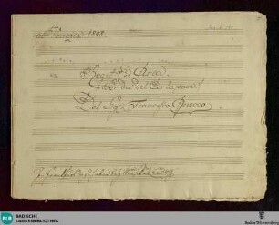Perdei del cor la pace - Don Mus.Ms. 541 : S, orch