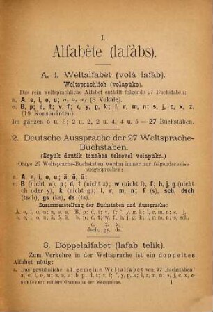 Mittlere Grammátik der Universàlspràche Volapük : Weltsprache. Vom Erfínder dersélben: Johann Martin Schleyer