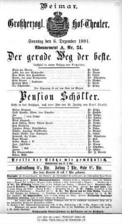 Der gerade Weg der beste