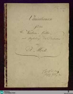 Variations - Don Mus.Ms. 1306 : vlc, orch; G