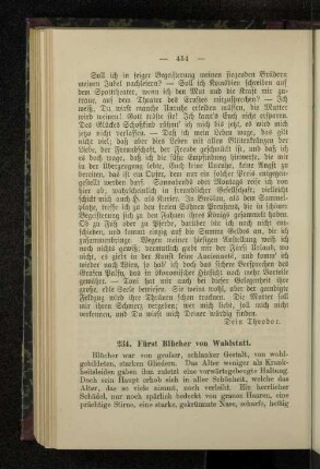 234. Fürst Blücher von Wahlstatt.