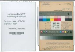 Entnazifizierung Manfred Oesterlin , geb. 29.01.1900 ()