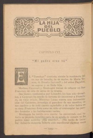 Capítulo CVI - "Mi padre eres tú"