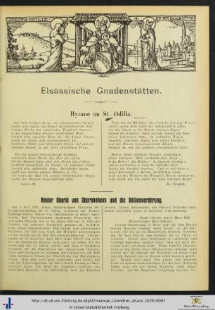Hymne an St. Odilia.