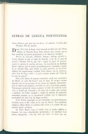 Letras de lengua portuguesa