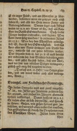 653-670, Evangel. am Fachstnacht Sonntage