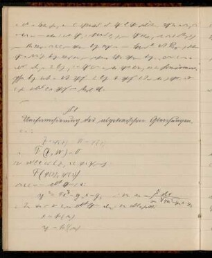§ 8 Uniformisierung der algebraischen Gleichungen.