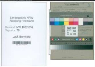 Entnazifizierung Bernhard Lauf , geb. 00.00.0000 (Rechtsanwalt)
