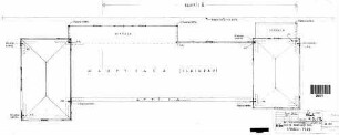 Bad Friedrichshall-Jagstfeld: Empfangsgebäude Rinnenplan Dachdraufsicht