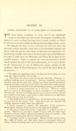 Chapter III. Chinese philosophy as an instrument of government