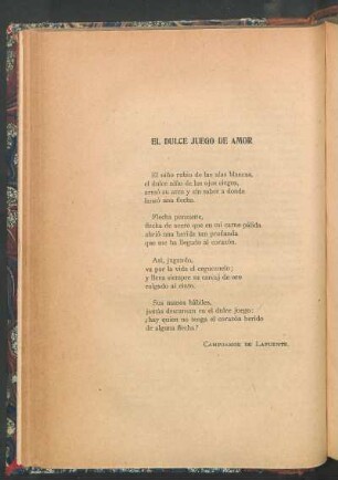 El dulce juego de amor