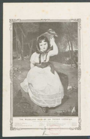 Tafel: The Woodland maid - by Sir Thomas Lawrence