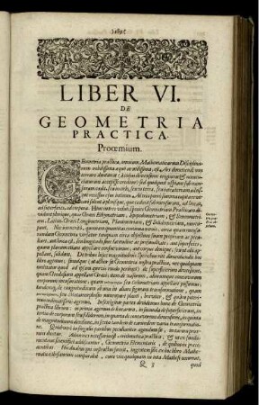 Liber VI. De Geometria Practica.