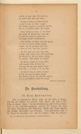 Die Haushaltung