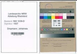 Entnazifizierung Johannes Dropmann , geb. 24.08.1890 ()