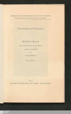 Peter Hille