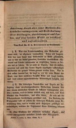 Journal für technische und ökonomische Chemie. 10. 1831