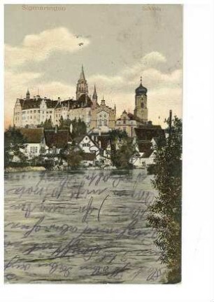 Schloss Sigmaringen (Ansicht von der Donau)