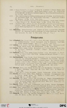 [Privatpersonen, Aussereuropäische Länder, Miscellanea] (Nr. 3166-3405)