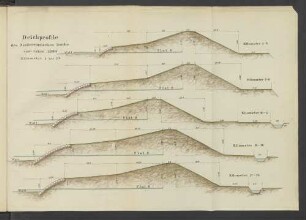 Deichprofile des Niederemsischen Deichs vom Jahre 1890