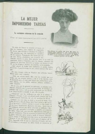 La mujer imponiendo tareas : La verdadera soberana de la creación