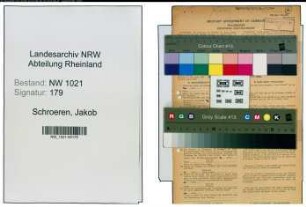 Entnazifizierung Jakob Schroeren , geb. 17.02.1886 (Buchbinder)