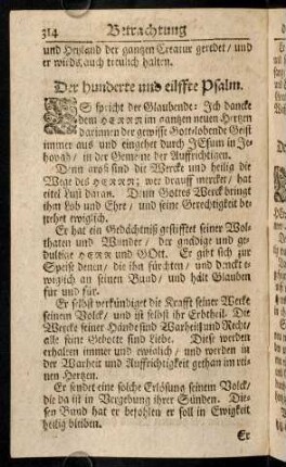 314-323, Der CXI. - CXVII. Psalm
