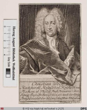 Bildnis Christian Wolff (1745 Frhr. von)