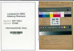 Entnazifizierung Hans Hammerschmidt , geb. 22.02.1902 (Buchhalter)