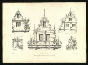 Kloster Bebenhausen: Dorment, Kapitelsaal, Klosterkirche, Sommer-Refektorium, Refektorium der Laienbrüder, Gemalte Gewölbeträger im Sommer-Refektorium. Ansicht.