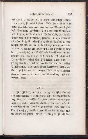 [Aesthetische Vorfragen.] XVIII.