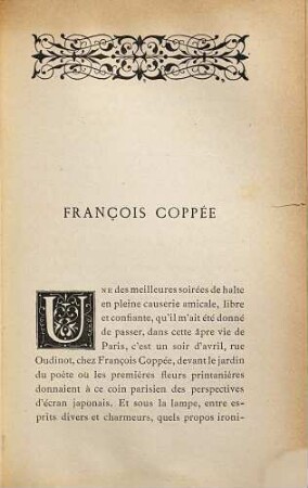 Fr. Coppée : Par Jules Claretie
