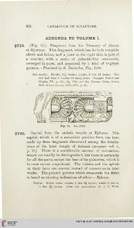 Addenda to Volume I.