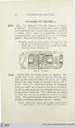 Addenda to Volume I.