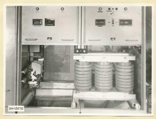 10-kW-UKW-Rundfunksender Typ Nr. G 506, Schrank 5 + 6 unten, Foto 1954