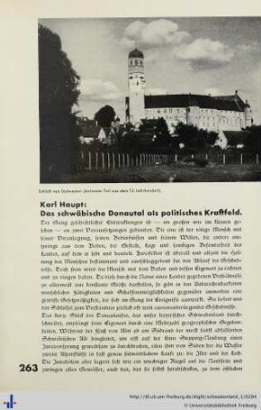 Das schwäbische Donautal als politisches Kraftfeld.