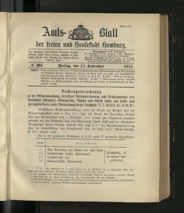 No. 204, 17. September 1915