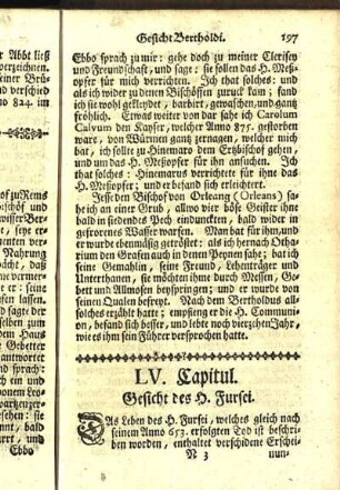 LV. Capitul. Gesicht des H. Fursei.
